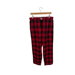 Red and Black Plaid Pajama Pants